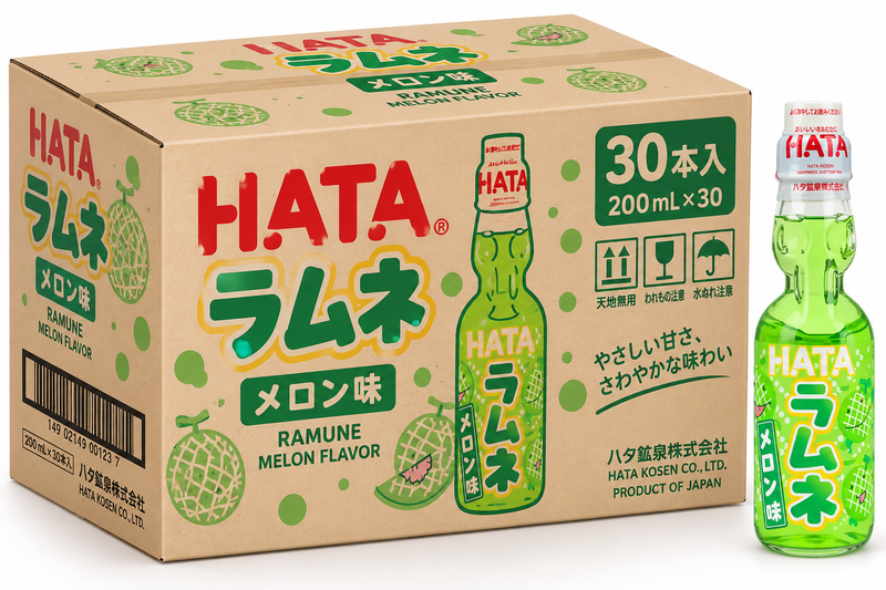 Hatakosen Ramune, Meloen, 30x200 ml