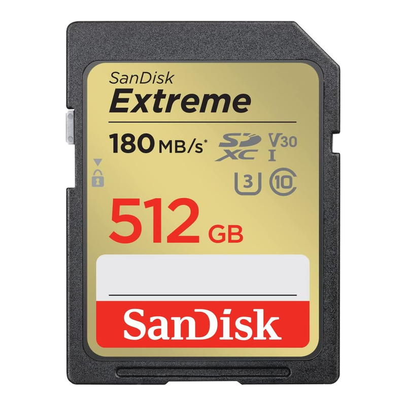 SANDISK Extreme 512GB SDXC Memory Card