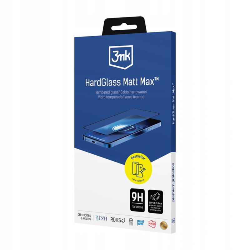 Verre trempé mat 3mk Protection HardGlass Matt Max pour iPhone 18 Pro