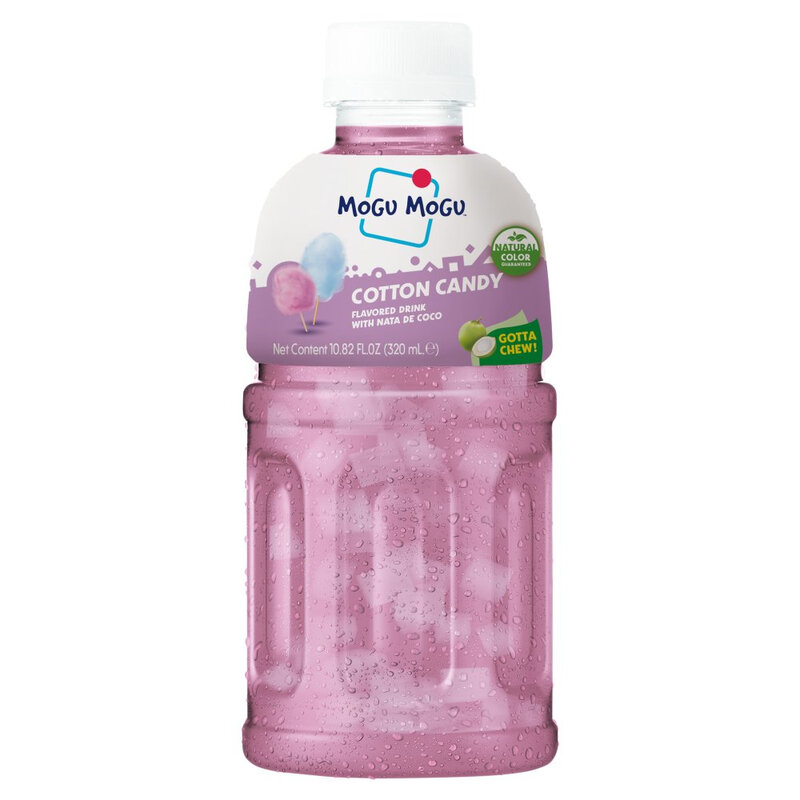 Mogu Mogu Cotton Candy Drink With Nata De Coco 320Ml