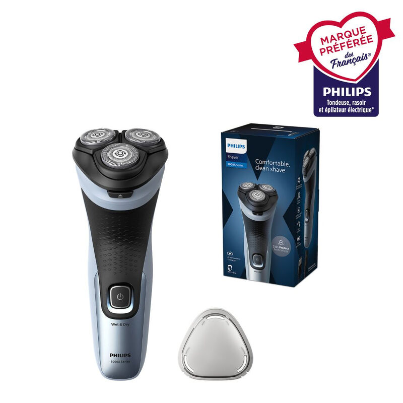Rasoir électrique PHILIPS Series Wet & Dry Technologie SkinProtect Tondeuse amovible