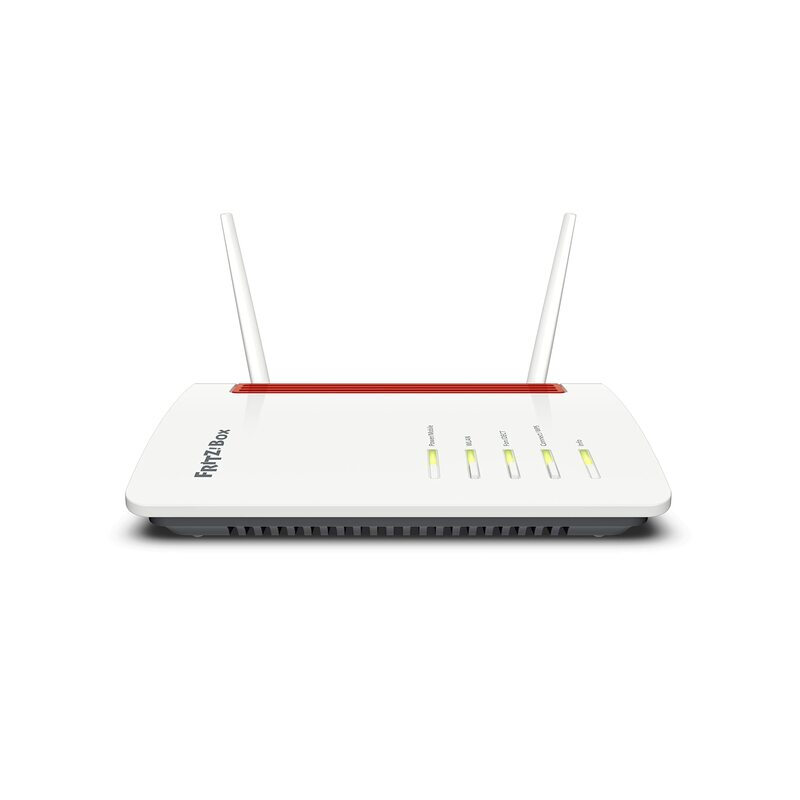 FRITZ!Box 6850 LTE, 4G LTE Router bis zu 150 Mbps, Dual-Band WLAN AC+N, SIM-Steckplatz, Mesh, VPN, 4x Gigabit LAN, Kompatibel mit allen großen Netzen