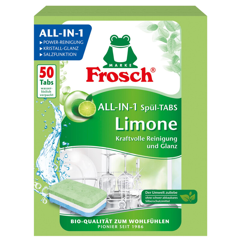 Frosch Zitrone All-in-1 Geschirrspültabs 50 Tabs