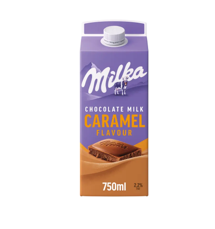 Milka Chocolat au lait Saveur caramel 750 ml