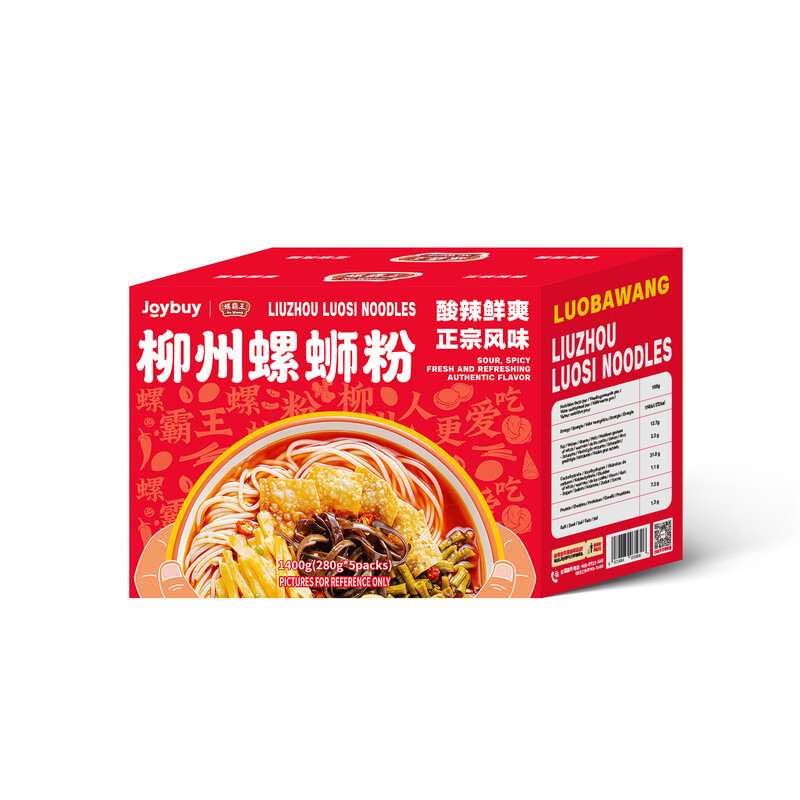 Luo Ba Wang Geschenkbox mit Nudeln 280 g x 5 Packungen
