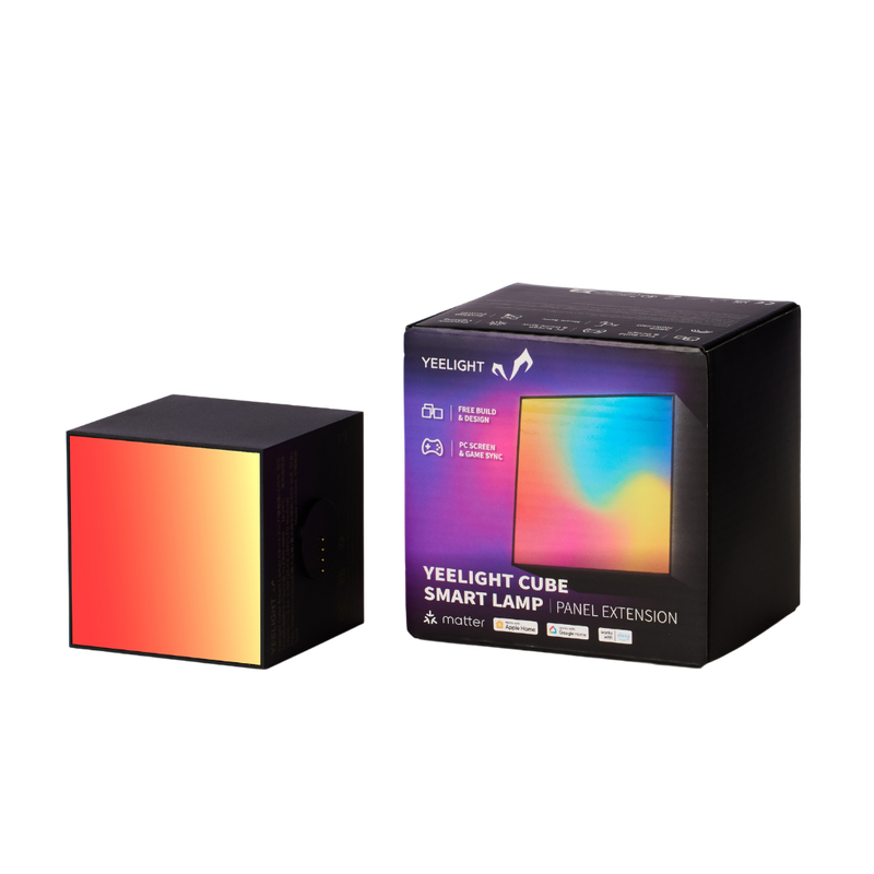 Yeelight Light Yee Smart Cube Gaming Panel Expansion Pack – Rgb Ambient & Mood Ing Add-On For Desk, Room & Gaming Setup