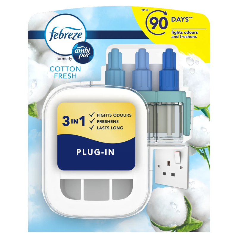 3Volution Smart Programming Air Freshener PlugIn Starter Kit Cotton Fresh 20ml