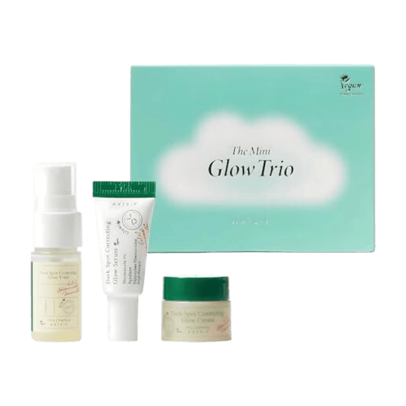 The Mini Glow Trio - Glow Serum 5 ml + Glow Toner 12 ml + Glow Crème 5 ml