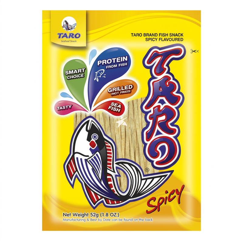 Taro Fish Snack Spicy Flavoured 52g