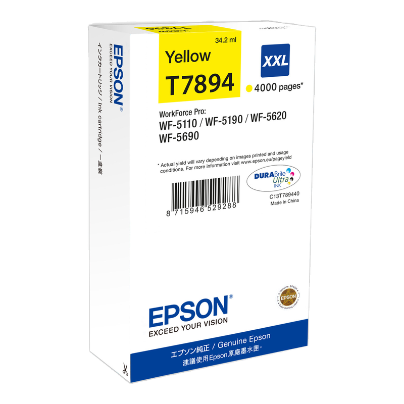 Epson inktcartridge XXL geel