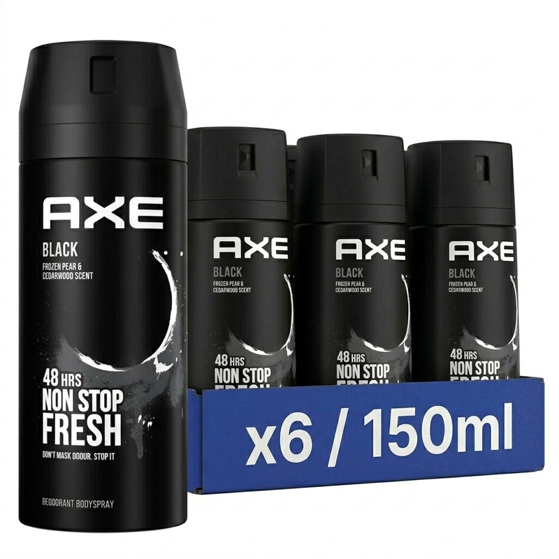 AXE bodyspray Black 150 ml (6-pack)