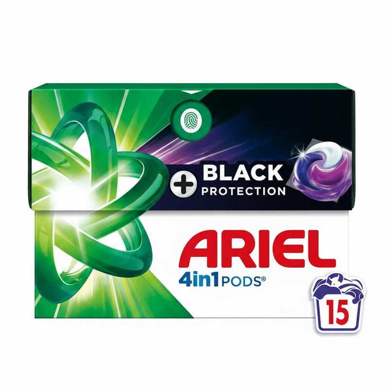 Ariel All-in-1 Wasmiddel Zwart 15 stuks