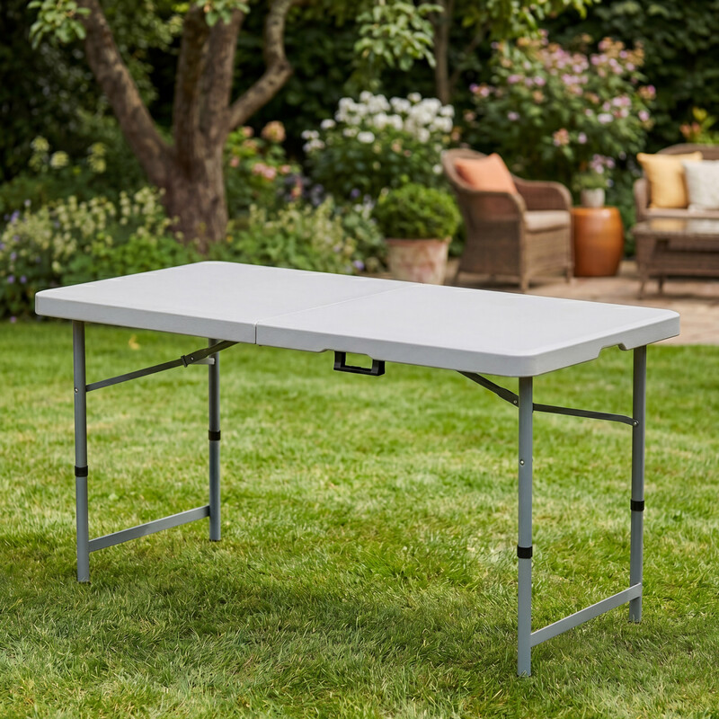 Home Vida Folding Table 61x122cm/4ft White