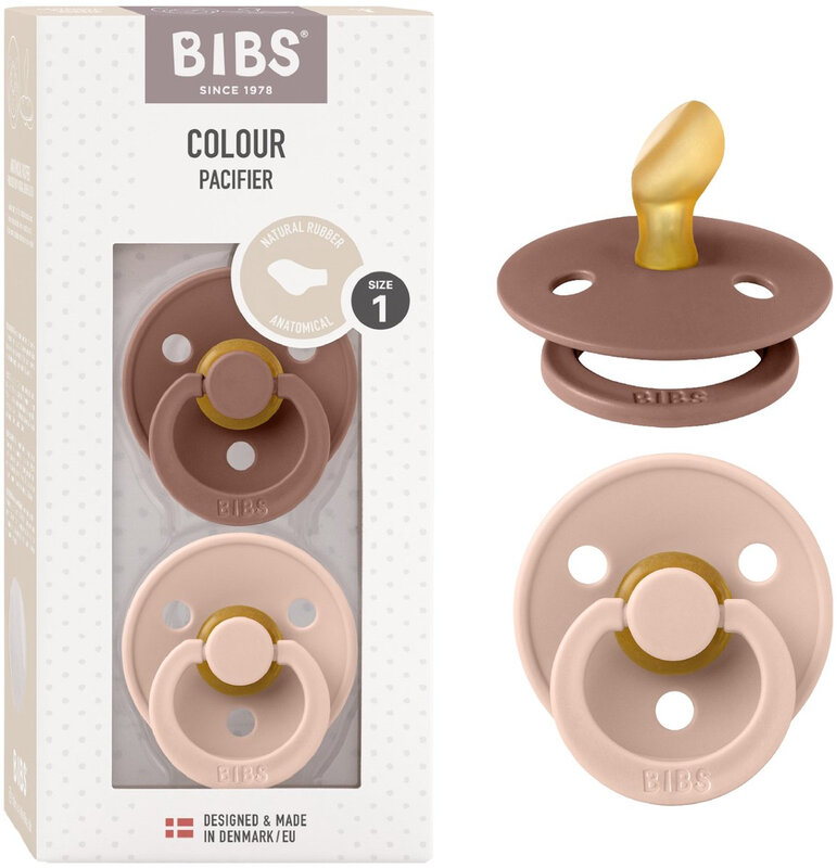 BIBS Colour Speen 2 Stuks Maat 1 Woodchuck Blush