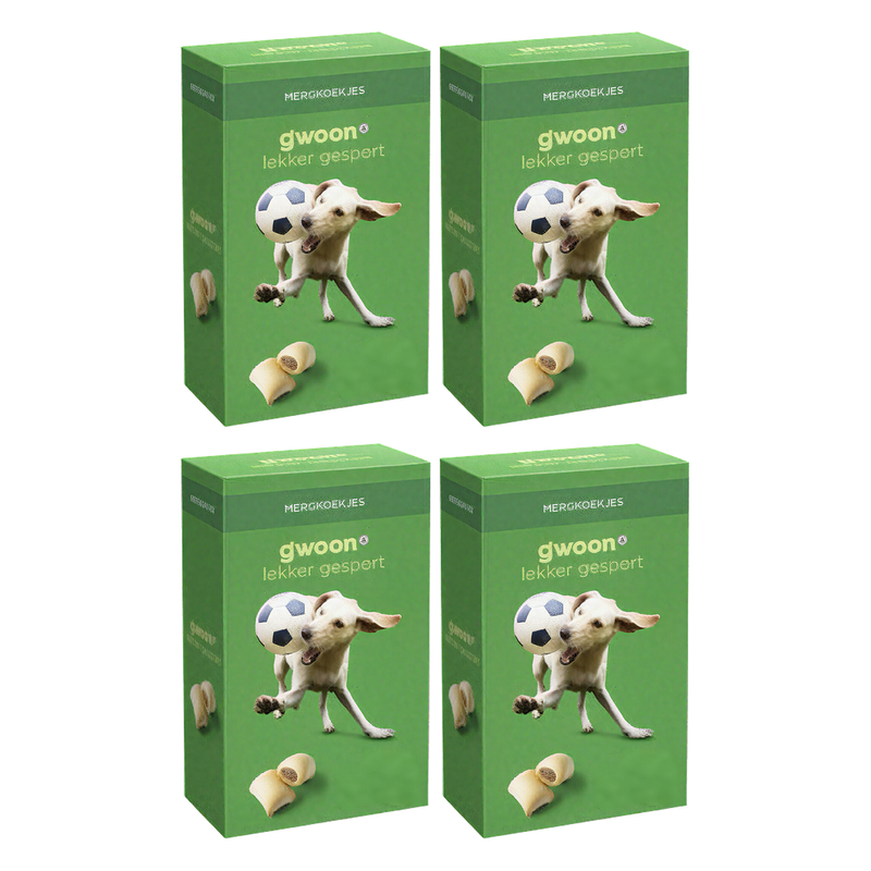 g'woon Biscuits pour chiens fourrés à la moelle 500 g * 4