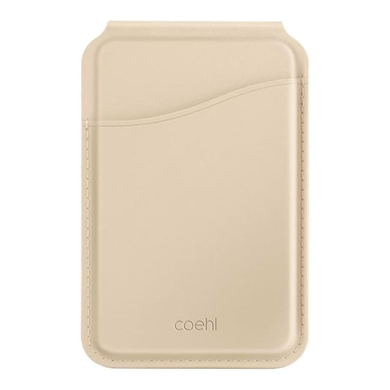 UNIQ Coehl Esme magnetischer Kartenhalter mit Spiegel und Ständer, Creme