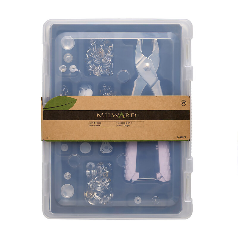 5-in-1 Soft Grip Pliers & Snaps Set – 100 Snaps