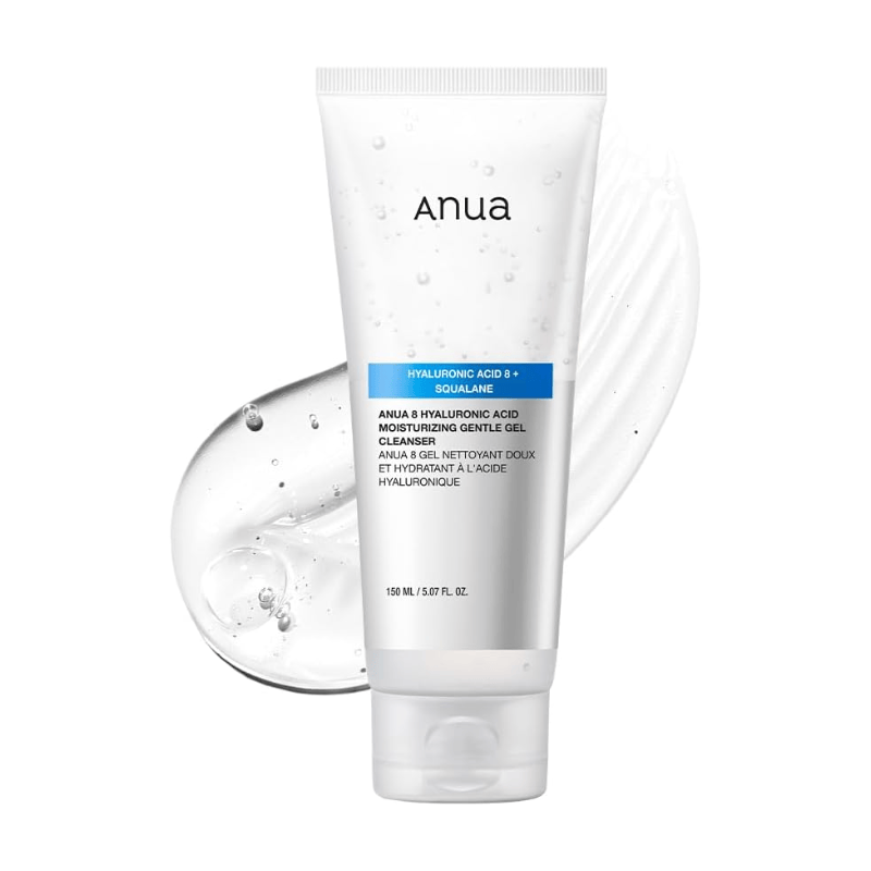 Anua Hydraterende en milde gelreiniger met 8 soorten hyaluronzuur 150 ml