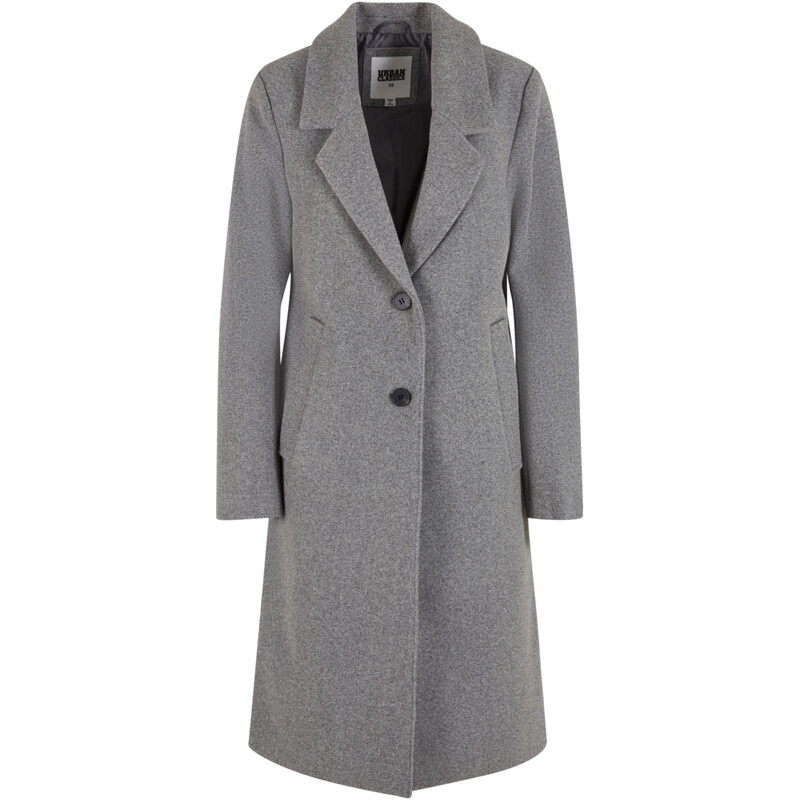 Urban Classics Damen Basic Mantel Dunkelgrau Meliert