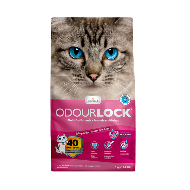 Odourlock Baby Powder Cat Litter 6kg