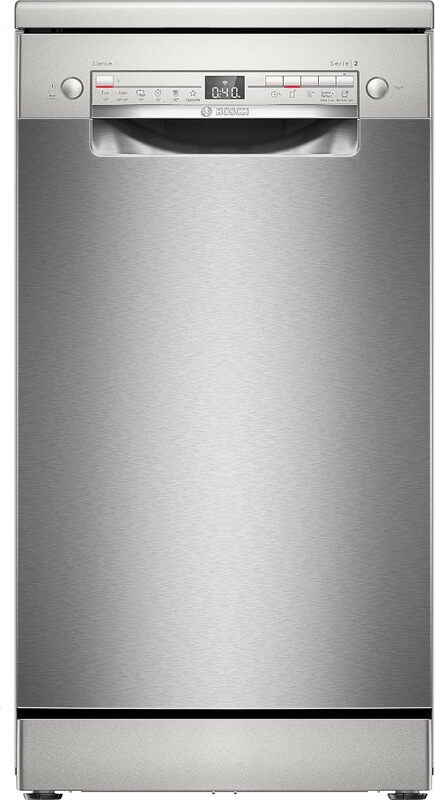 Bosch SPS2HKI58E freistehender Geschirrspüler, 10 Maßgedecke, Inverter-Motor, 46 dB, Edelstahl, Touch-Steuerung