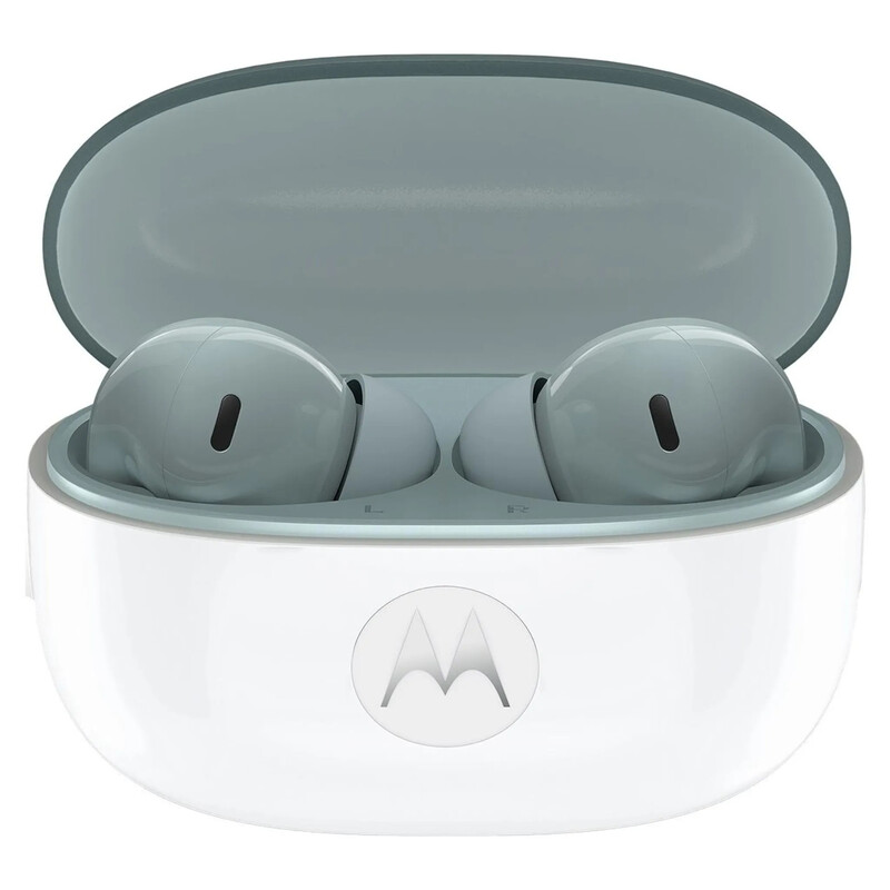 Motorola Buds 2 Nebelgrau | Kabellose In-Ear Kopfhörer mit Bluetooth 5.3, Touch Control & langer Akkulaufzeit für Smartphones