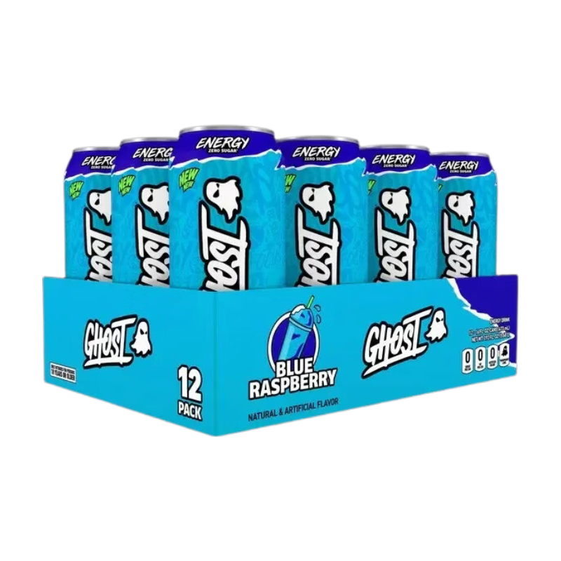 Ghost Energy - 12 x 500 ml - blauwe framboos