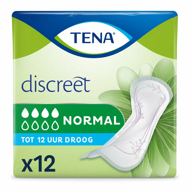Tena discreet normal inlegkruisjes - 12 stuks