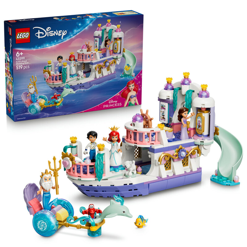 LEGO Disney Princess 43299 Ariëls koninklijke trouwboot