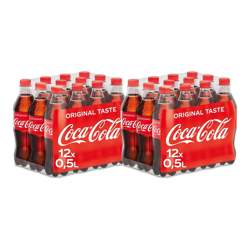 Coca-Cola Regular Cola - 12 x 500 ml x2