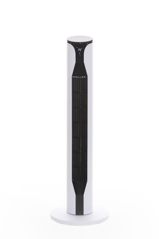 36 Inch Slimline Tower Fan With Remote - Lightweight, 12 Hour Timer, With Oscillation