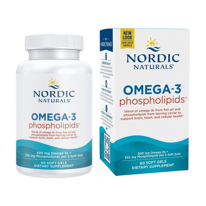 Nordic Naturals Omega-3 Phospholipids Heart & Brain Support 500Mg Softgels - 60 Softgels