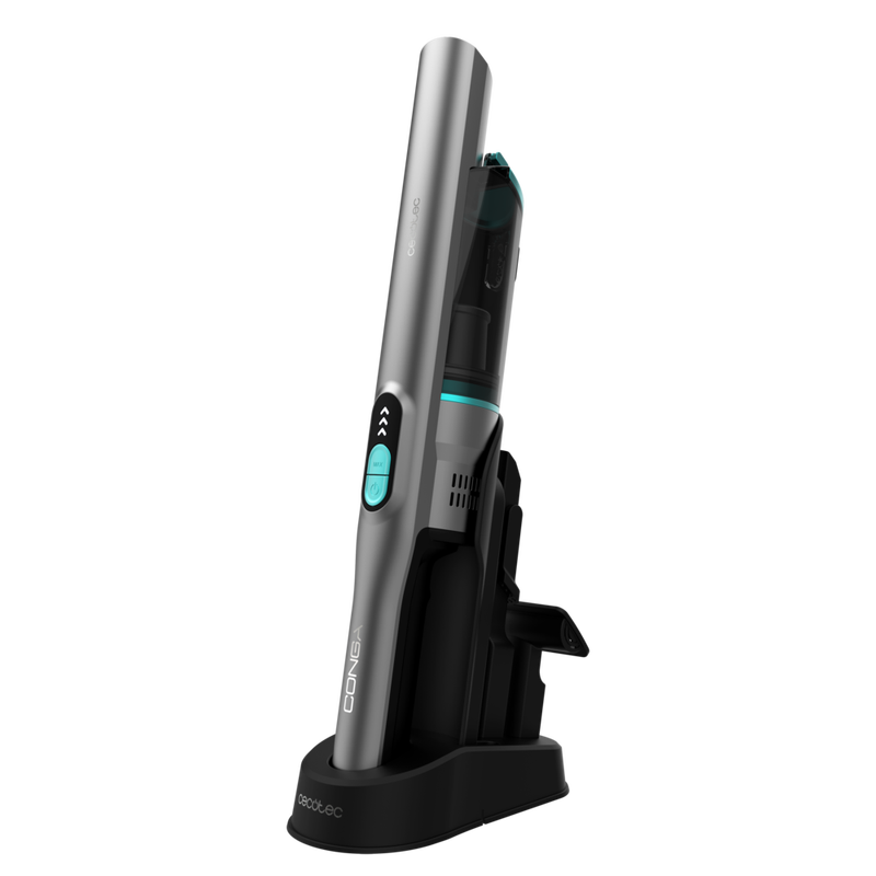 Cecotec Conga Rockstar Micro+ Turbo Handheld Vacuum Cleaner - 210W Digital Brushless Motor, 20kPa Suction, 40 Min Runtime, Cordless Hand Vac with Motorized Mattress & Upholstery Nozzle for Home & Car