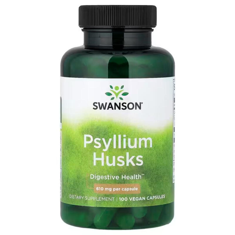 Psyllium Husk Digestive Health 610 mg - 100 Capsules