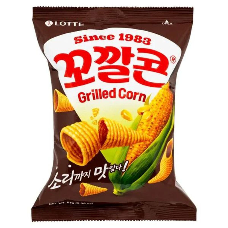 Lotte KoKal Corn Snack (BBQ) 67G