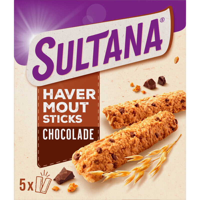 Sultana Havermout Sticks Chocolade - 150 g