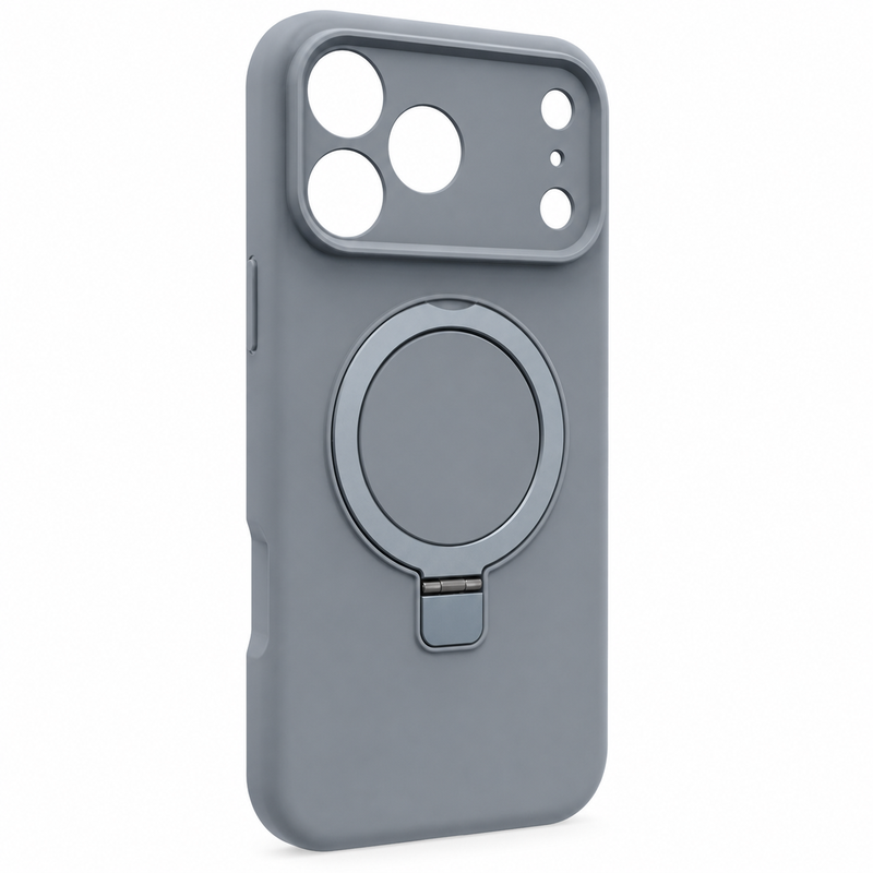 VoxorAI Original Grau für iPhone 16 Pro Handyhülle Neu MagSafe Magnetische Ständer Handyhülle