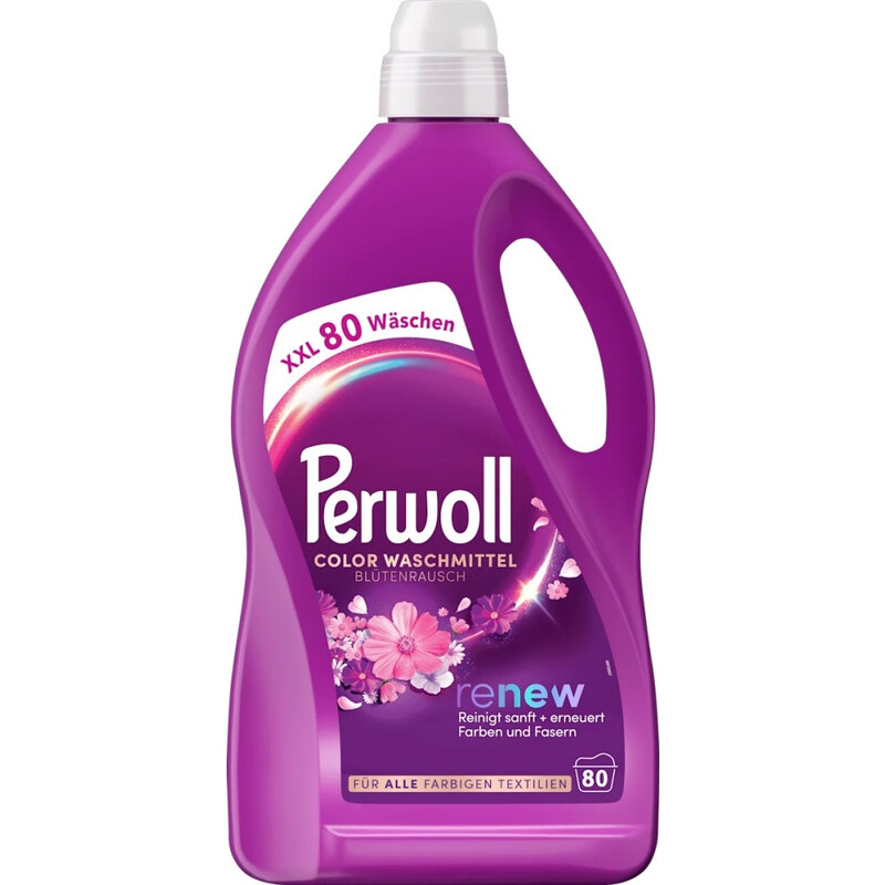 Perwoll Flüssig 80 Waschladungen Color Floral Euphoria 4 L