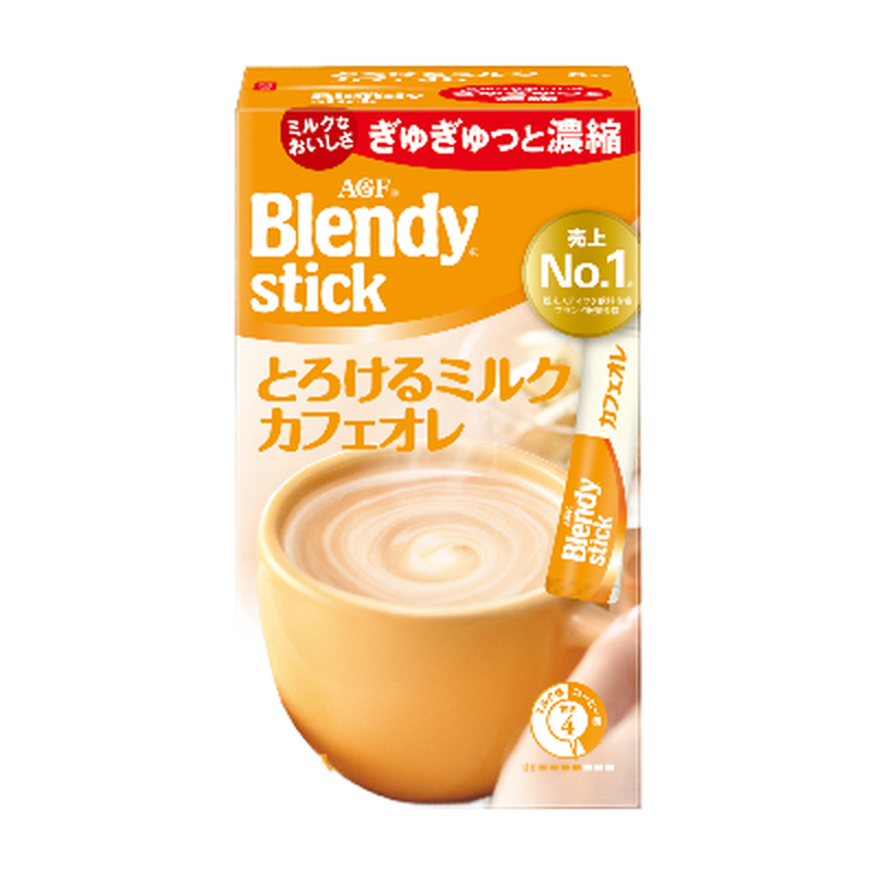 AGF Blendy Stick Schmelzende Milch Café au Lait 8 Stück