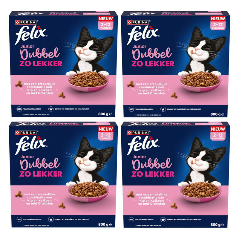 Felix Double as Nice Junior Poulet, dinde et lait*4