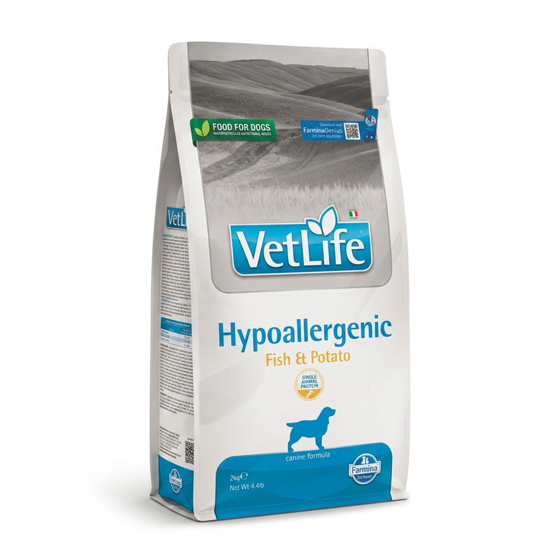 Farmina Vet Life hypoallergene vis-aardappelformule voor honden 2 kg