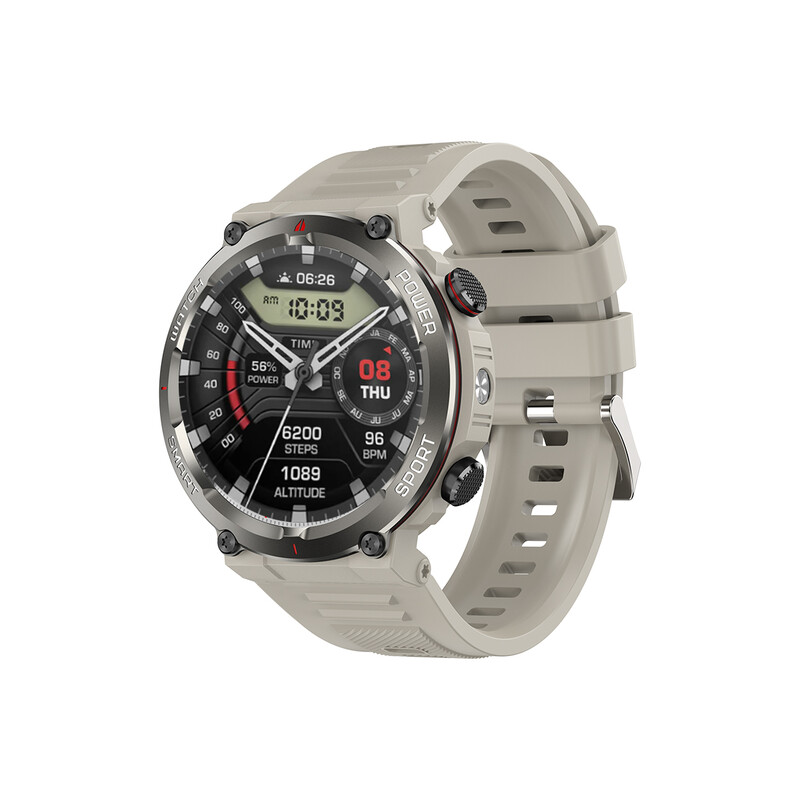 Blackview W50 Pro Smartwatch mit 1,45-Zoll-Display, 100 Tagen Akkulaufzeit, Beleuchtung, Kompass, IP68-Zertifizierung (wasserdicht), Bluetooth-Anruffunktion, Herzfrequenzmessung und über 100 Sportmodi für Android/iOS