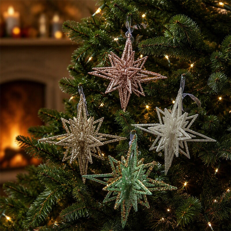 Huacan Kerstdecoratie sneeuwvlokken