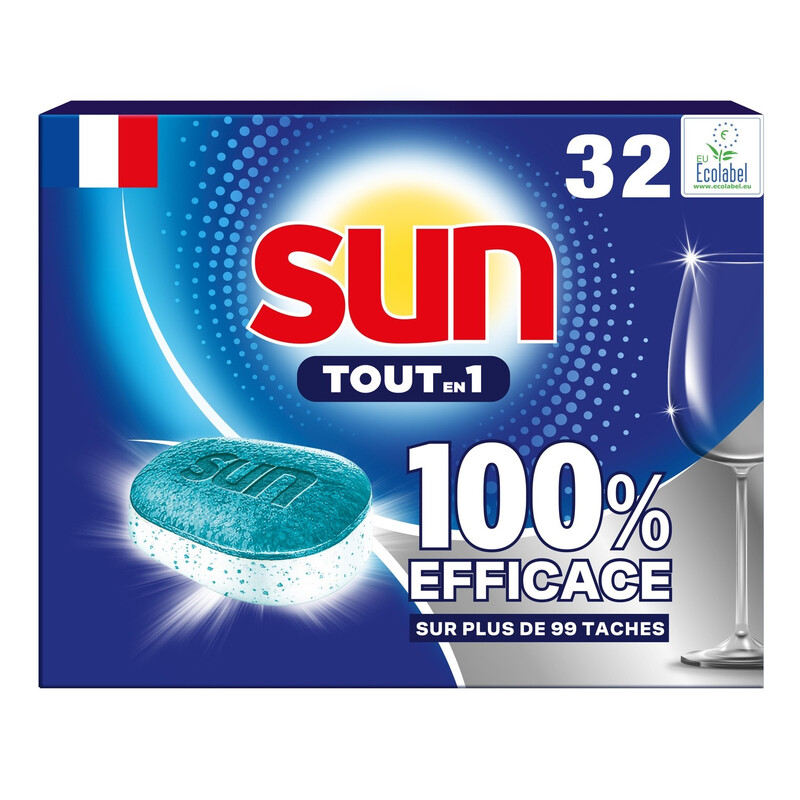 Sun tout en 1 tablette lave vaisselle x32