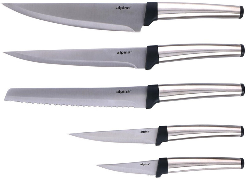 Alpina messenset - 5 stuks, zilver