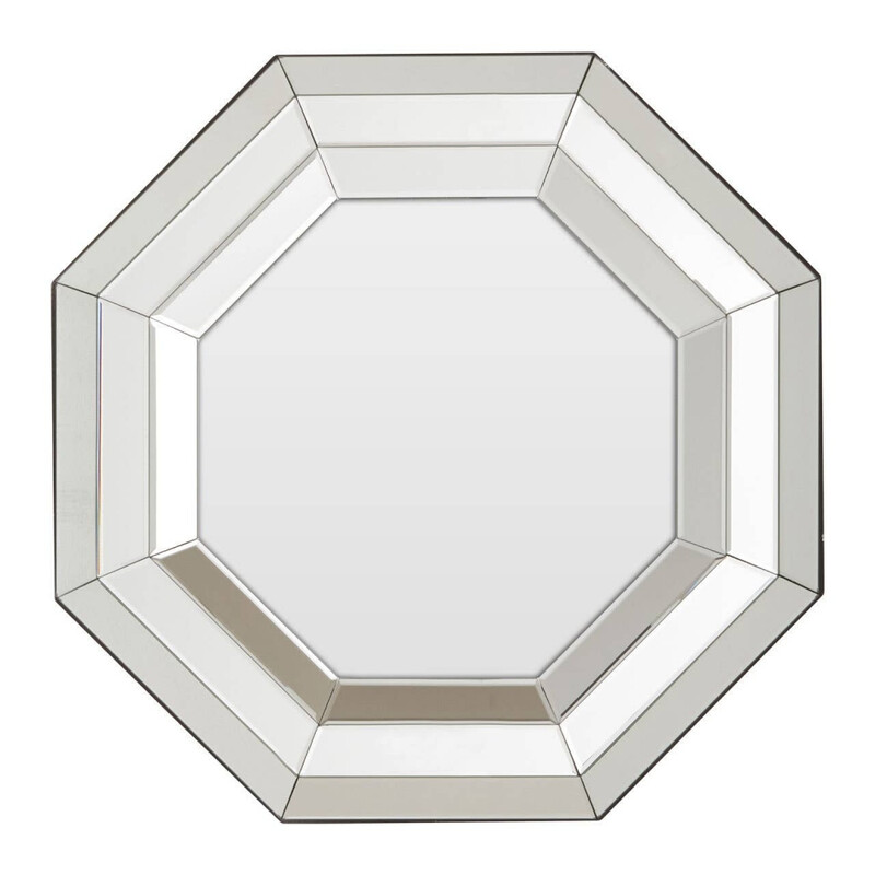 Interiors by Premier Wall Mirror Petillo Octagonal Silver