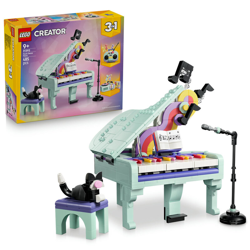 LEGO® Creator 31392 Décoration musicale : piano et chat - vue 10