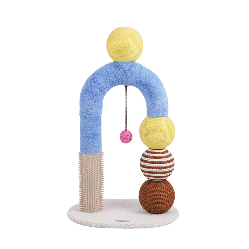 Zeze Bubble Ball Multi-Functional Cat Scratcher, Durable Claw Grinding, Self-Play Cat Toy For Boredom Relief
