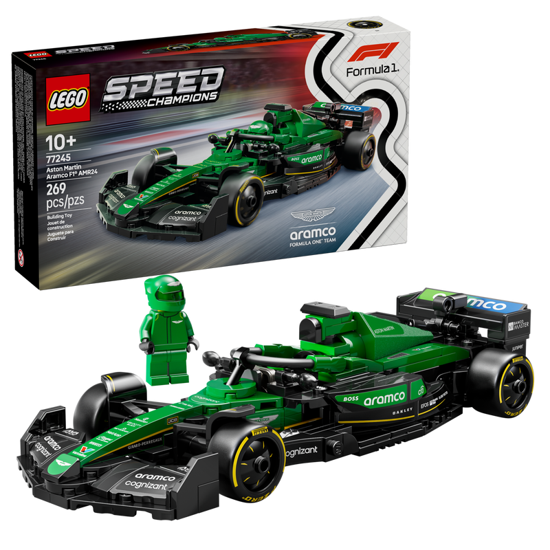 LEGO Speed Champions 77245 - Aston Martin Aramco F1 AMR24 - Set de construction voiture de course