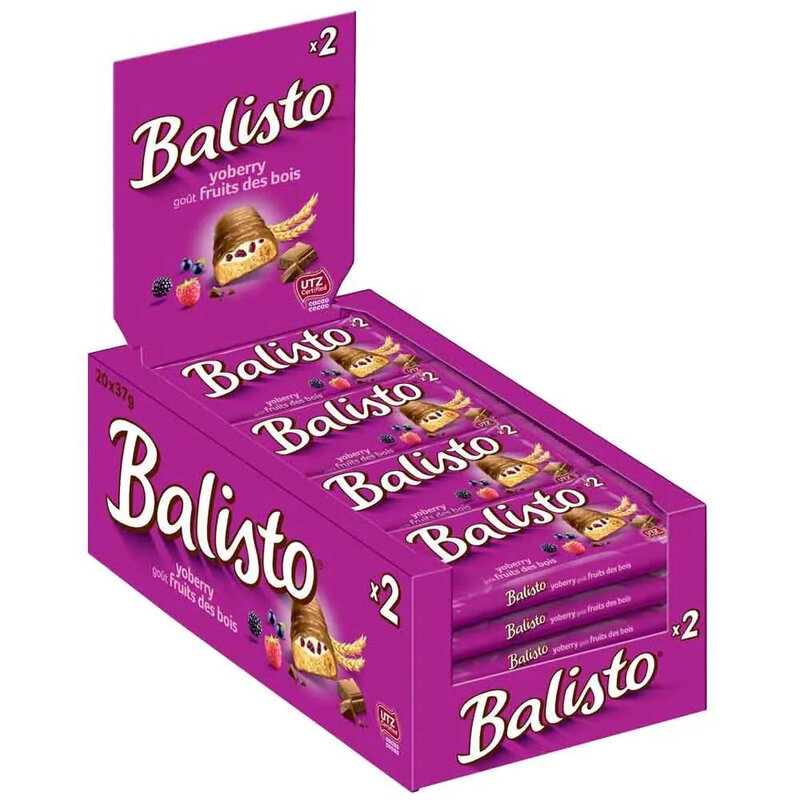 Balisto Riegel Joghurt-Beeren-Mix (violett), 20 Stück à 37g Kiste - Image 6